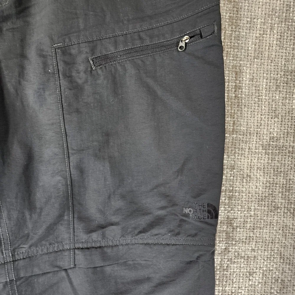 The North Face Convertible Hiking Pants Mens 36x29 Gray Nylon Belted NF0A2WLA